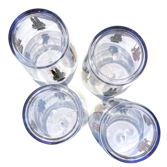 4Pc Nutcracker F.A.O SCHWARZ Christmas Holiday Drinkware Acrylic Indoor/Outdoor - Picture 6 of 6